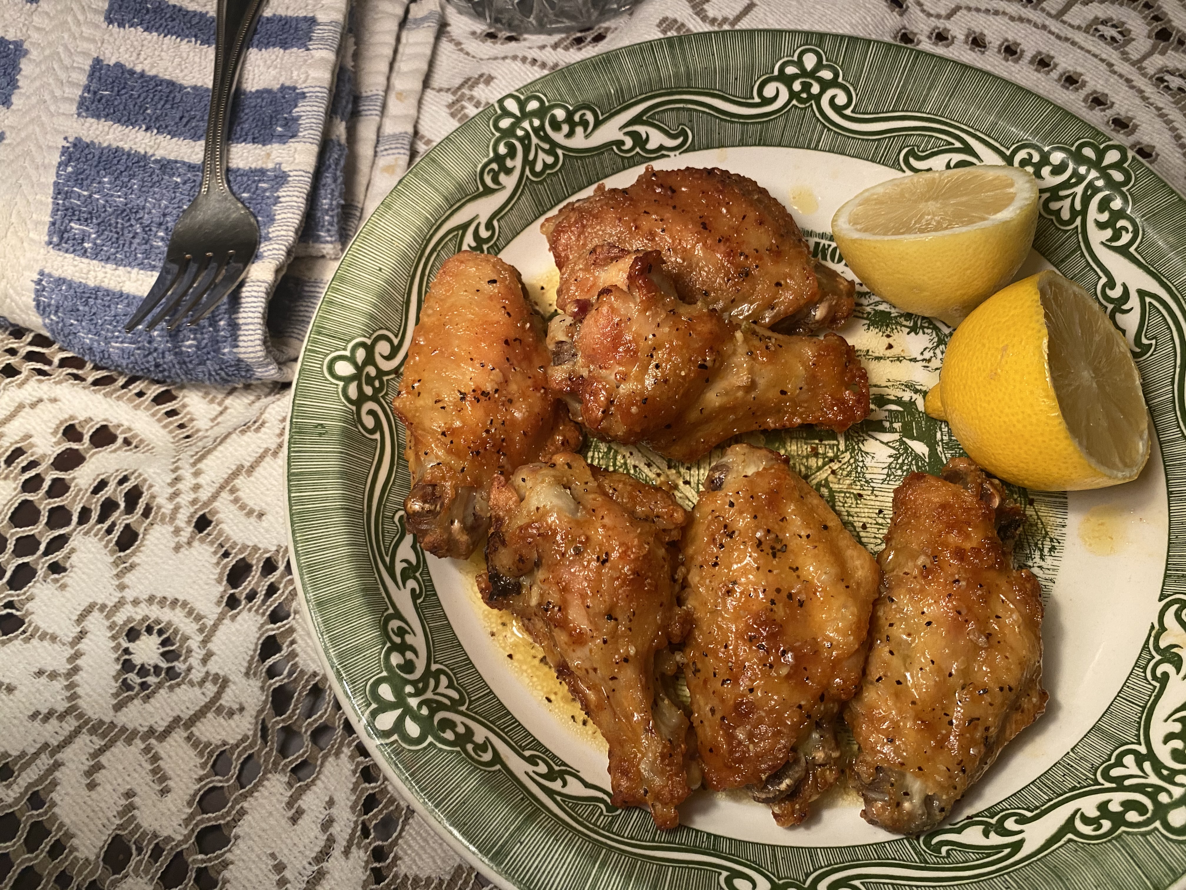 The Perfect Pandemic Dinner: Air Fried Lemon Pepper Chicken Wings