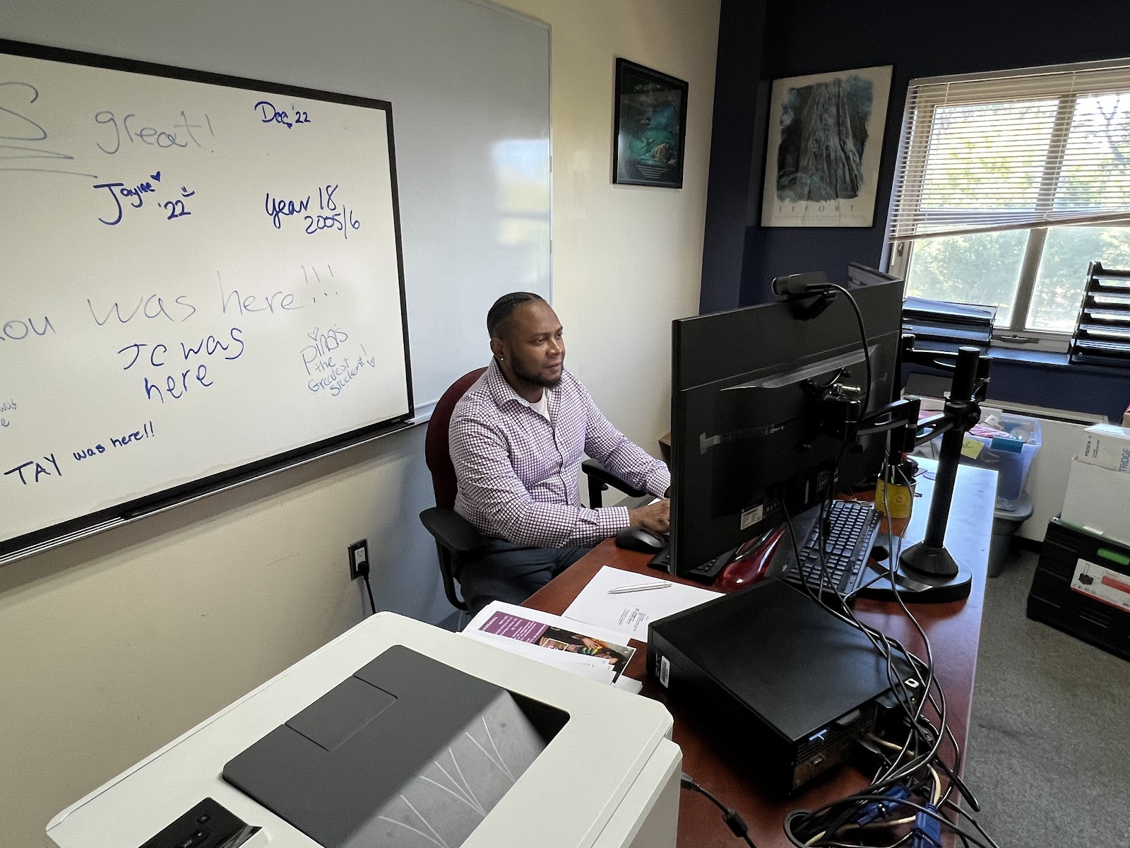 Heading to the Men’s center