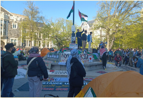 CUNY Students Launch Gaza Solidarity Encampment 